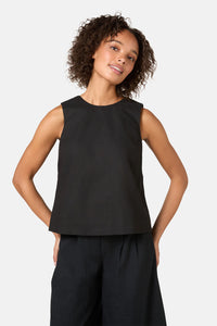 Gorman NZ - Lucy Cotton Tie Tank - black