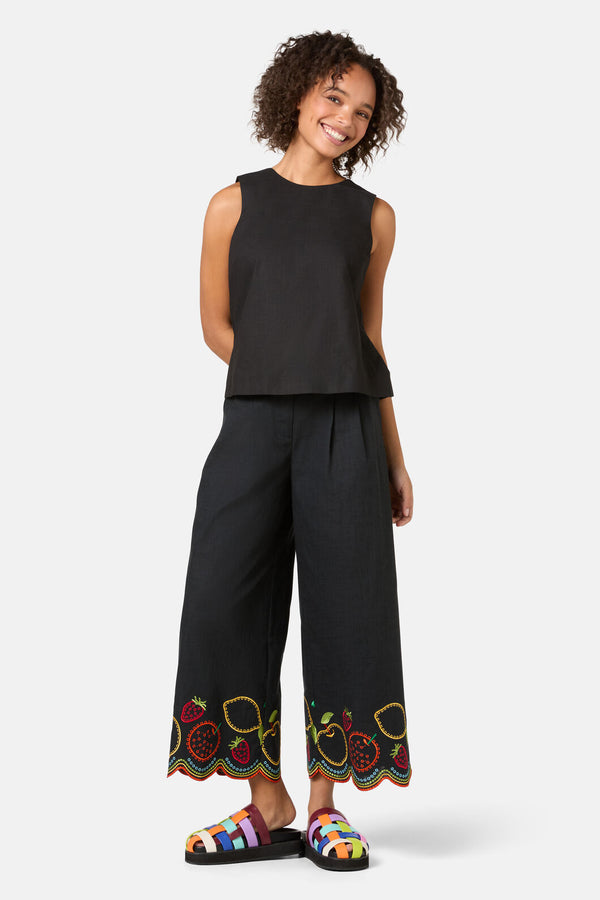 Gorman NZ - Lucy Cotton Tie Tank - black