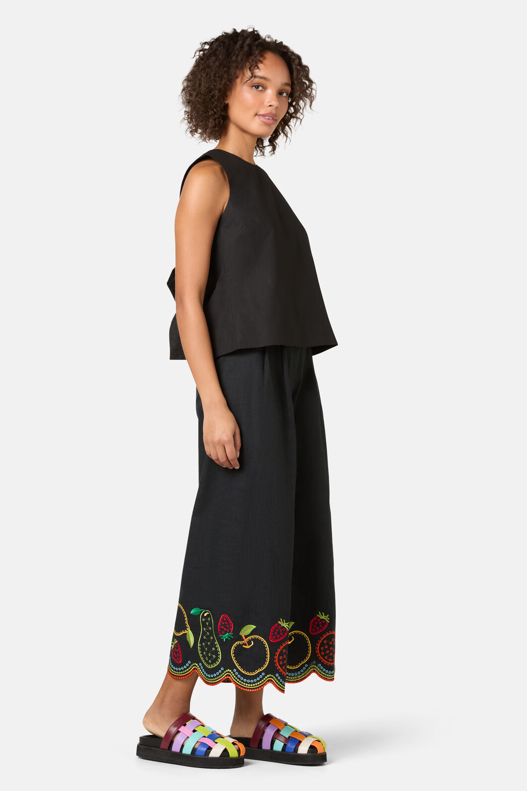 Gorman NZ - Lucy Cotton Tie Tank - black