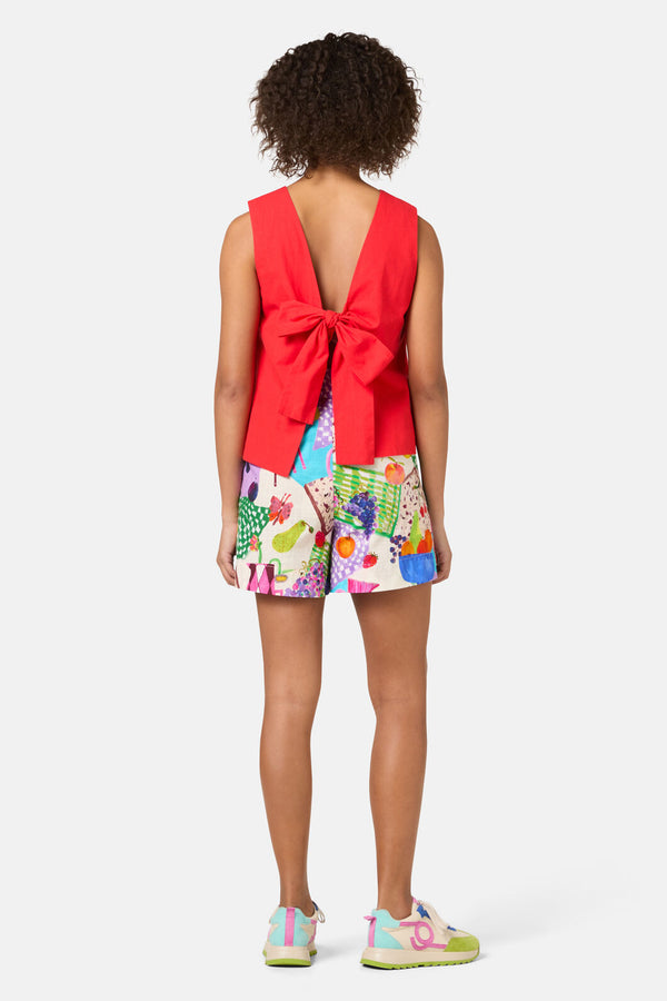 Gorman NZ - Lucy Cotton Tie Tank - red