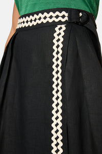 Gorman NZ - Cindy Cotton Midi Skirt - black