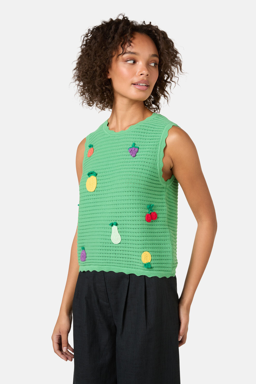 Gorman NZ - Fruit Party Cotton Knit Tank - green