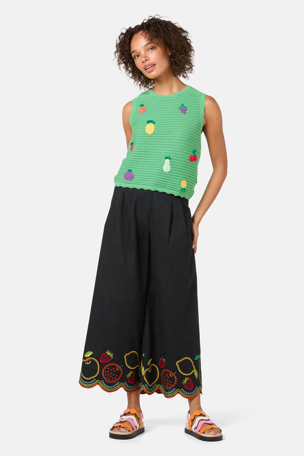 Gorman NZ - Fruit Party Cotton Knit Tank - green