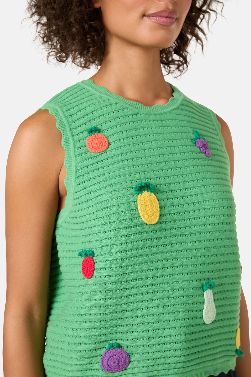 Gorman NZ - Fruit Party Cotton Knit Tank - green