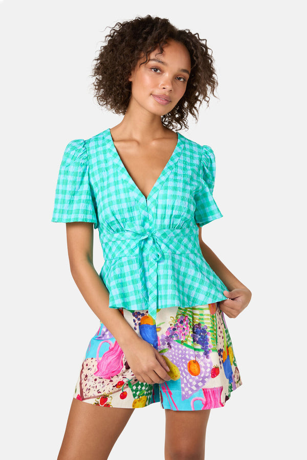 Gorman NZ - Sunny Cotton Check Top - check