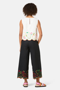 Gorman NZ - Fruity AnglaiseEmbroideredTank - white