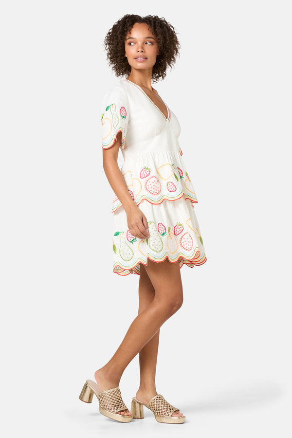 Gorman NZ - Fruity Anglaise Embroidered Dr - white