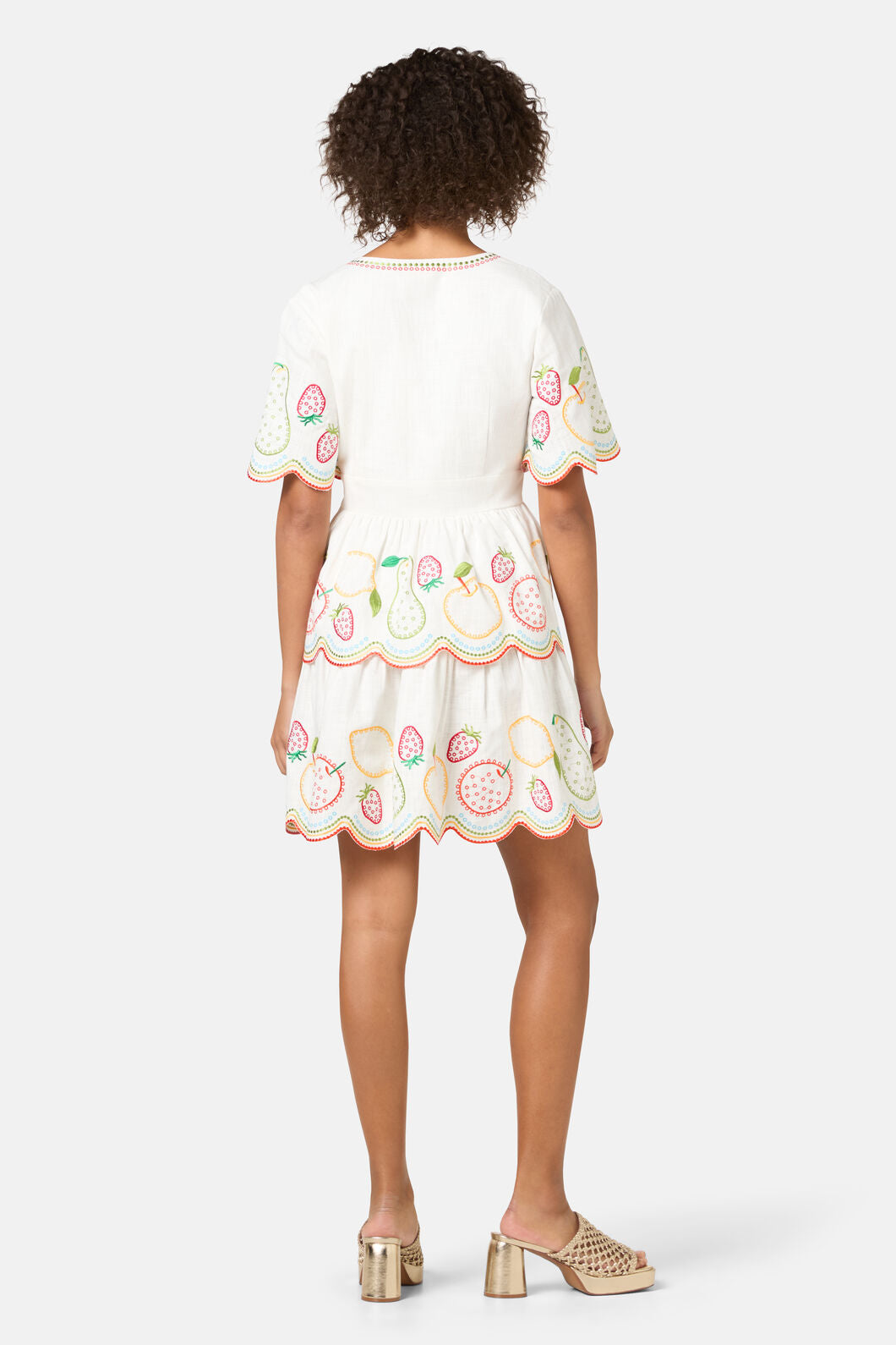 Gorman NZ - Fruity Anglaise Embroidered Dr - white