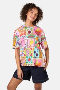 Gorman NZ - Fruit Party Print OversizedTee - print