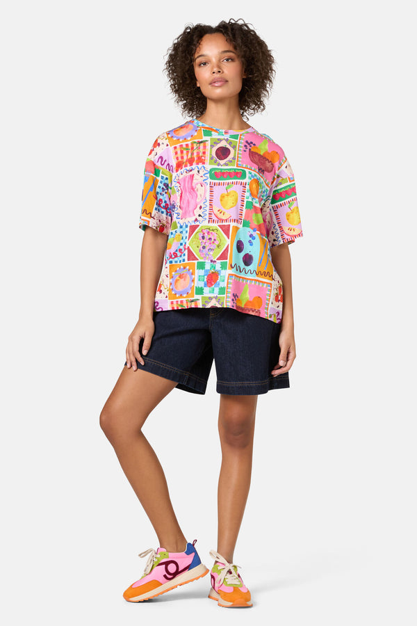 Gorman NZ - Fruit Party Print OversizedTee - print