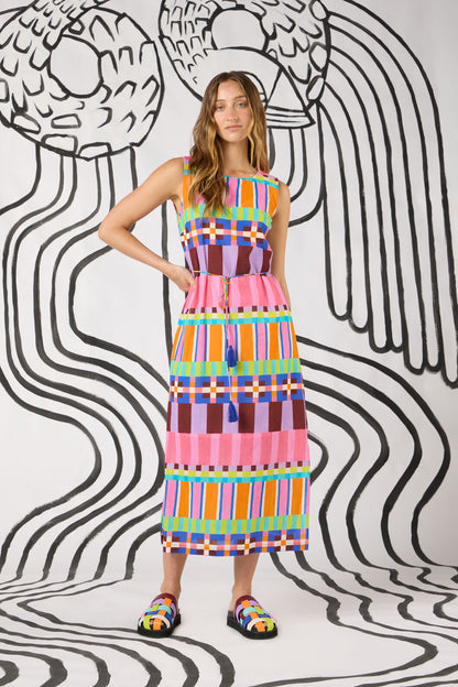 Gorman NZ - Holiday Stripe Long Dress - print
