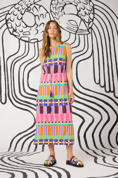Gorman NZ - Holiday Stripe Long Dress - print