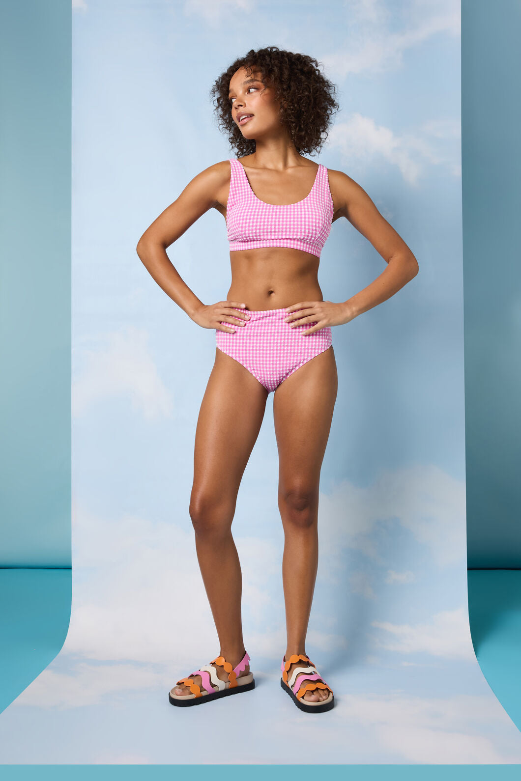 Gorman NZ - Gingham Bikini Bottom - pink