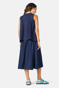 Gorman NZ - Gabrielle Chambray Top - indigo