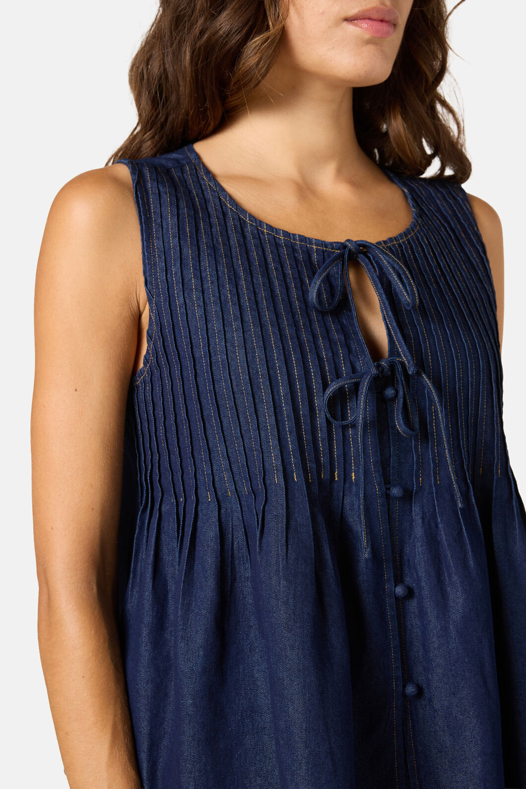 Gorman NZ - Gabrielle Chambray Top - indigo