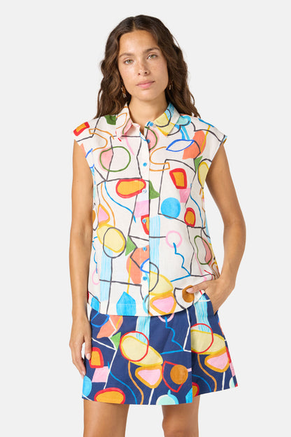 Gorman NZ - Line And Dandy Print Shirt - print