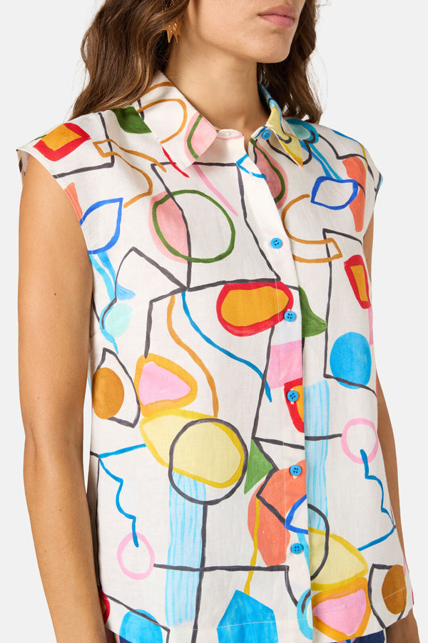 Gorman NZ - Line And Dandy Print Shirt - print