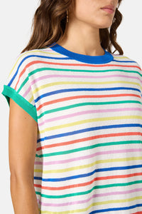 Gorman NZ - Line And Dandy Stripe Top - grey-stripe