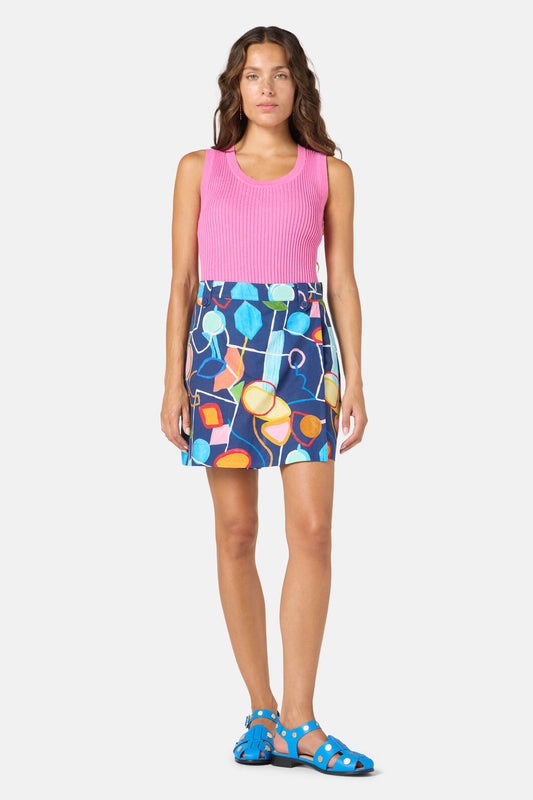 Gorman NZ - Line And Dandy Mini Skort - print