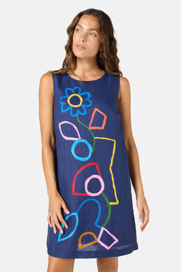 Gorman NZ - Line And Dandy Shift Dress - print