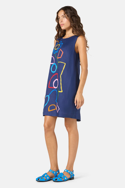 Gorman NZ - Line And Dandy Shift Dress - print