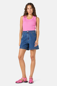 Gorman NZ - Twist And Stitch Denim Shorts - denim