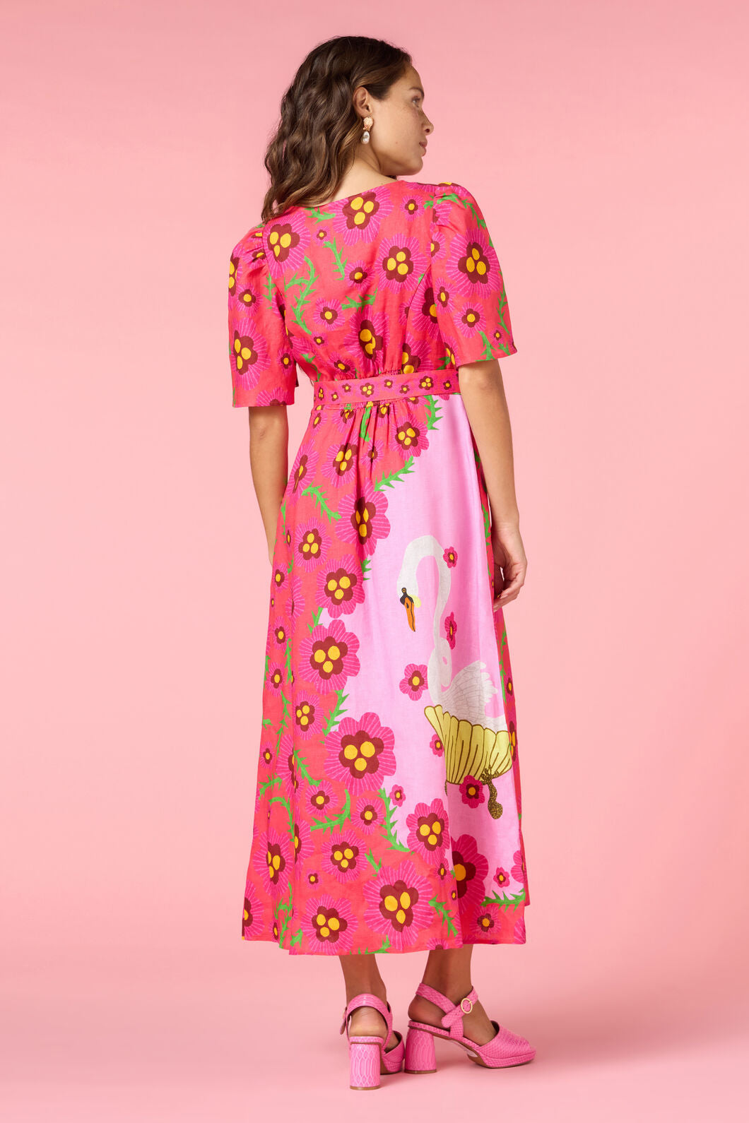 Gorman NZ - Eros Linen Summer Maxi Dress - print