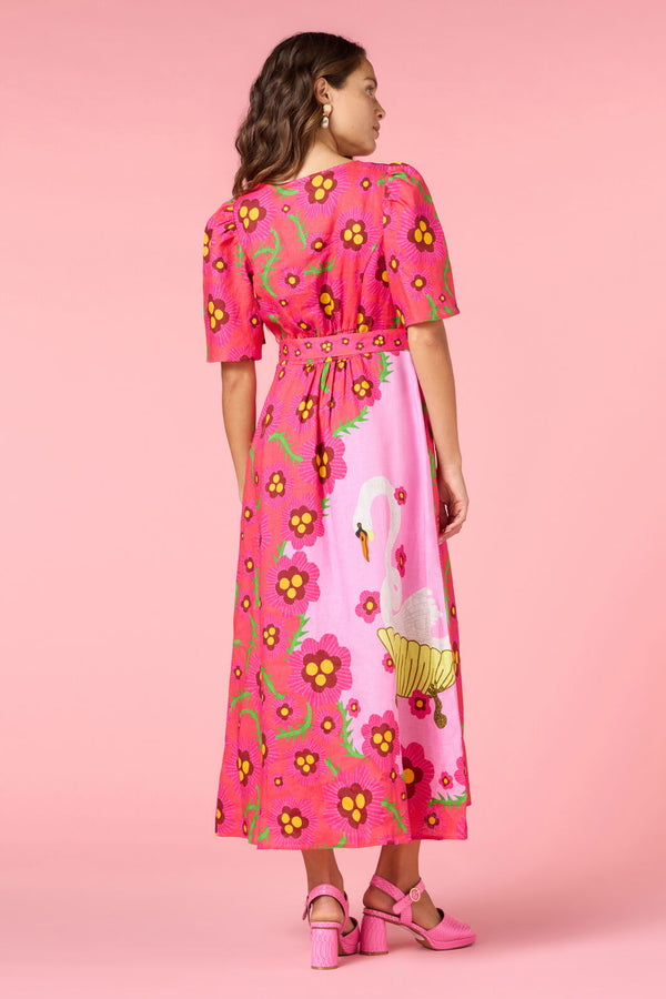 Gorman NZ - Eros Linen Summer Maxi Dress - print