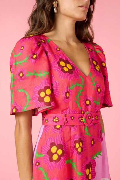 Gorman NZ - Eros Linen Summer Maxi Dress - print