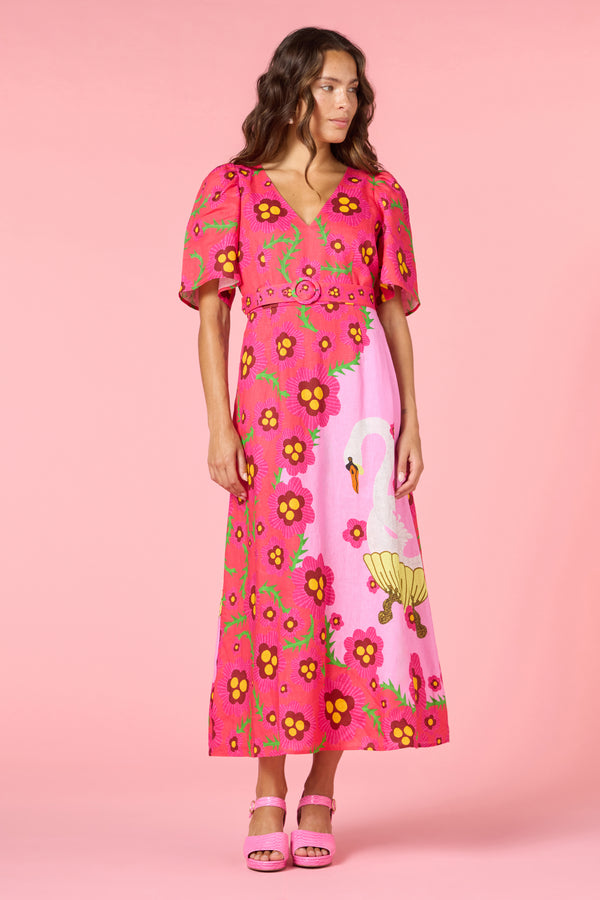 Eros Linen Summer Maxi Dress