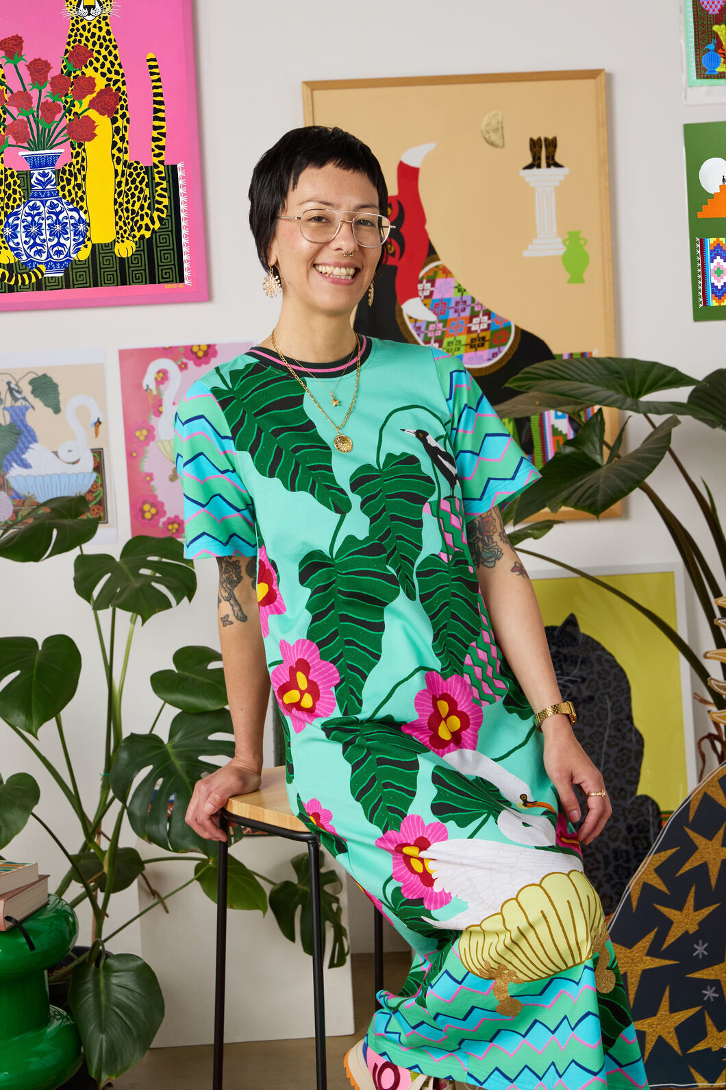 Gorman NZ - Eros Print Tee Dress - print