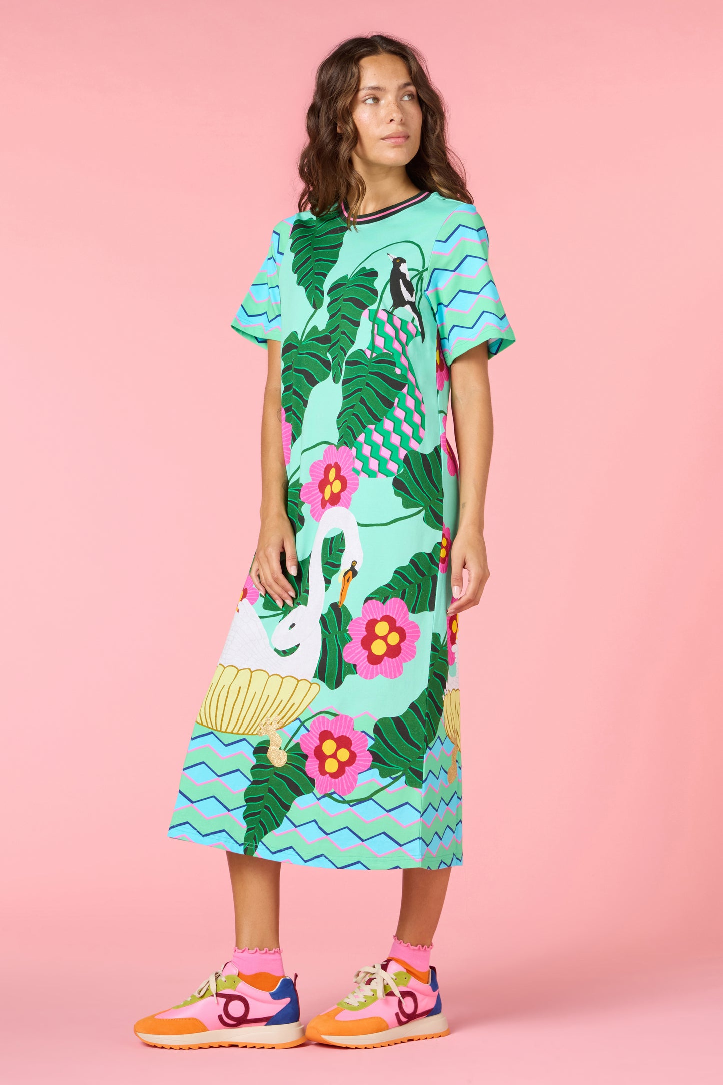 Eros Print Tee Dress