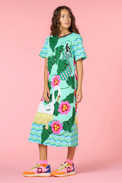 Eros Print Tee Dress