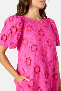 Gorman NZ - Peek A Bloom Shift Dress - pink