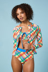 Gorman NZ - Geo Pop Check Rashie - print