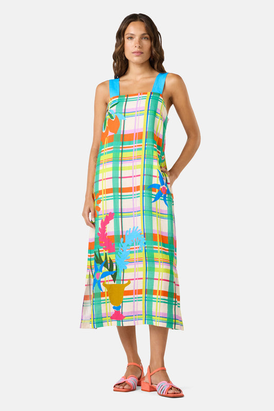 Gorman NZ - Stencil Garden Linen Dress - print