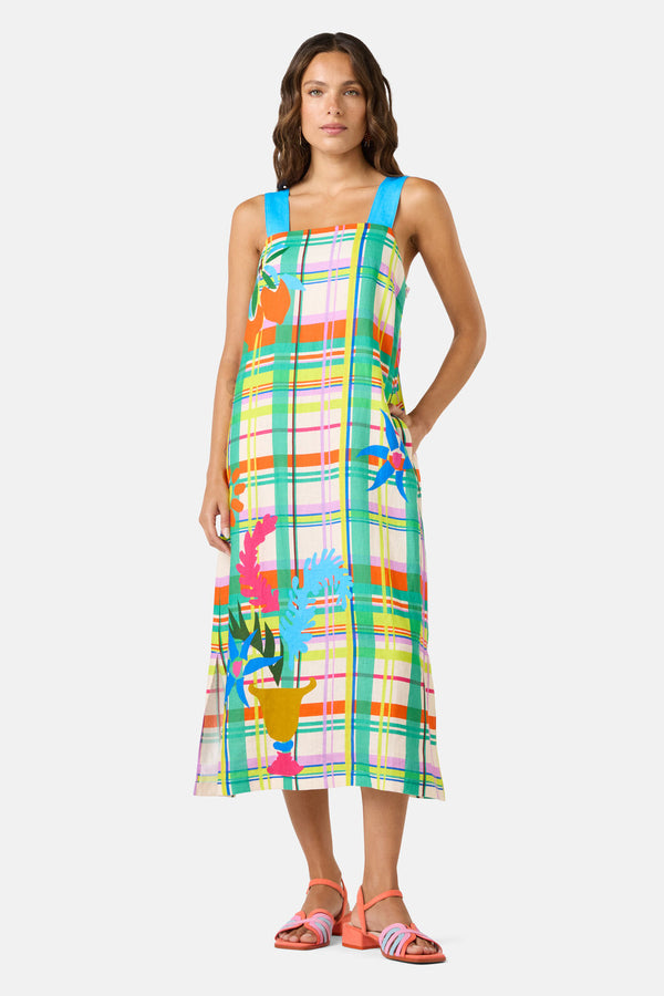 Gorman NZ - Stencil Garden Linen Dress - print
