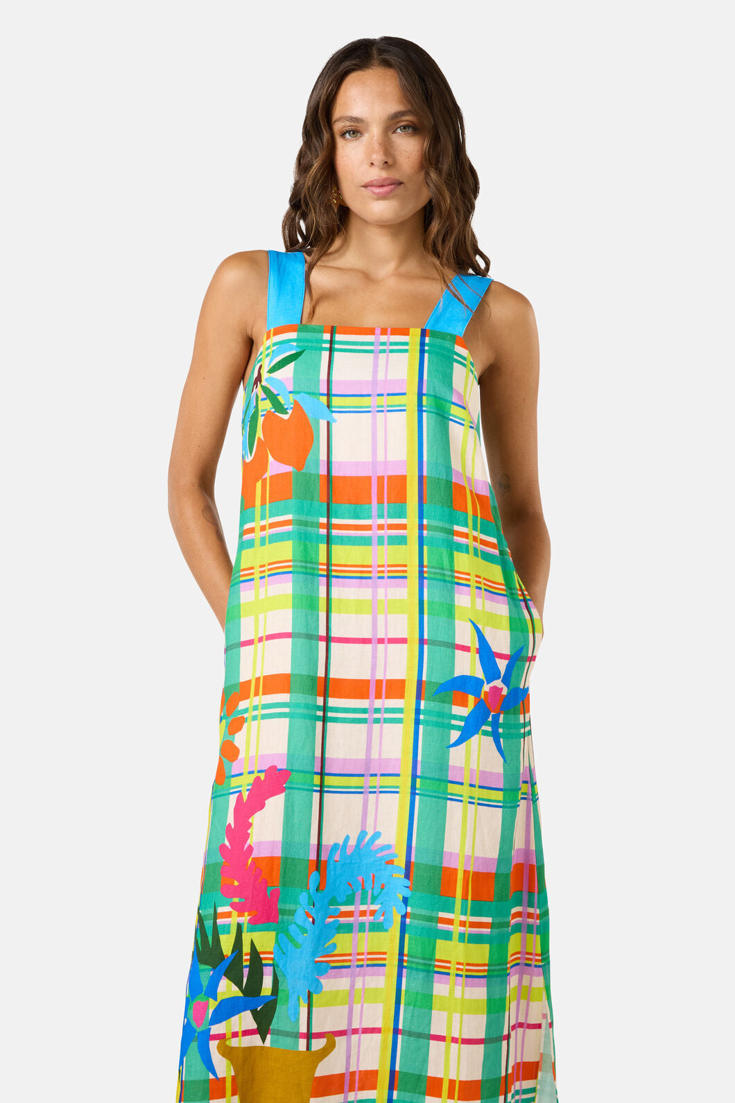 Gorman NZ - Stencil Garden Linen Dress - print