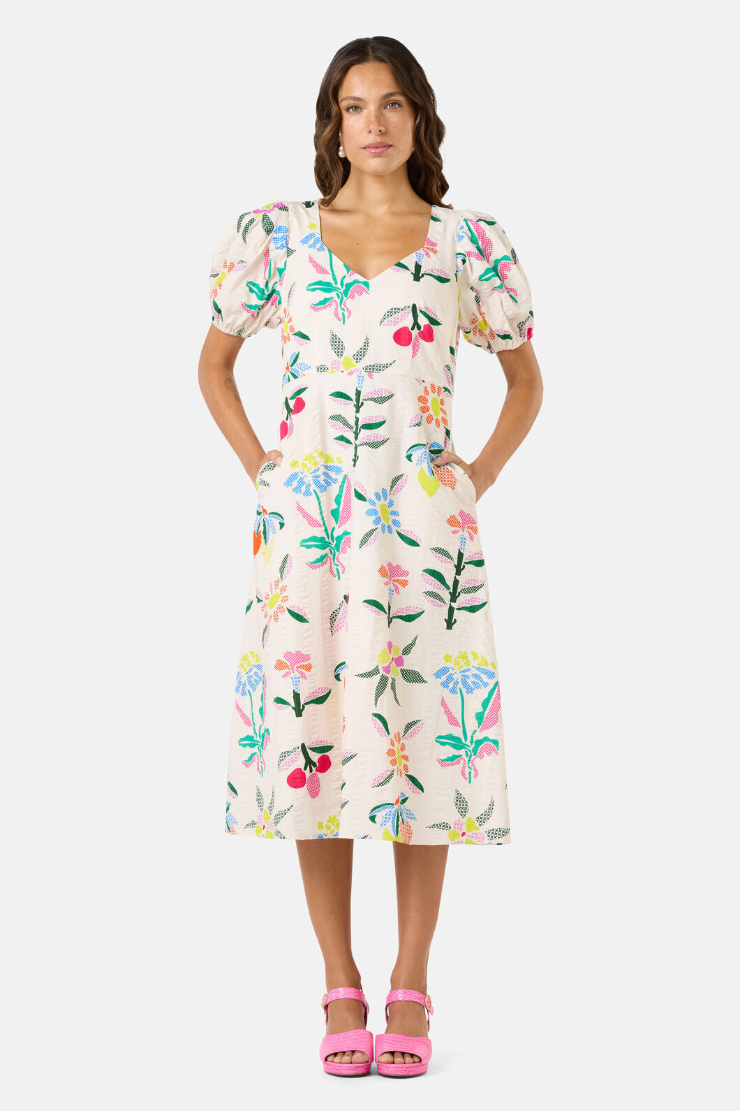 Gorman NZ - Stencil Garden Midi Dress - print