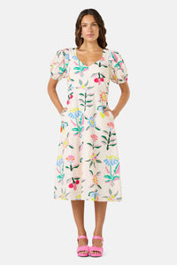 Gorman NZ - Stencil Garden Midi Dress - print