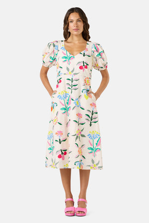 Gorman NZ - Stencil Garden Midi Dress - print