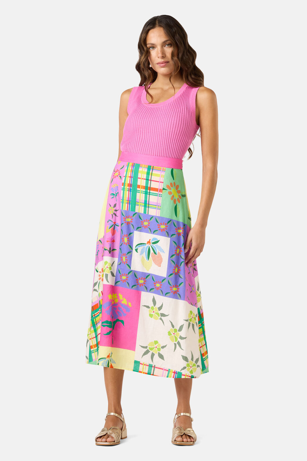 Gorman NZ - Stencil Garden Print Skirt - print