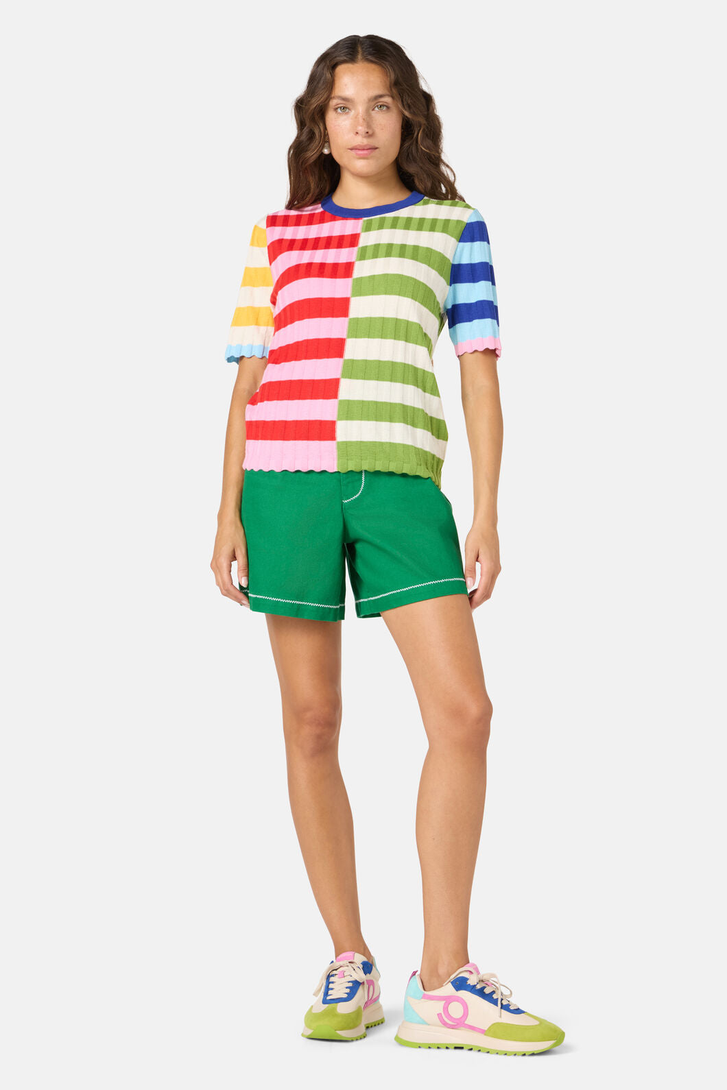 Gorman NZ - Stripe Pop Knit Top - multi