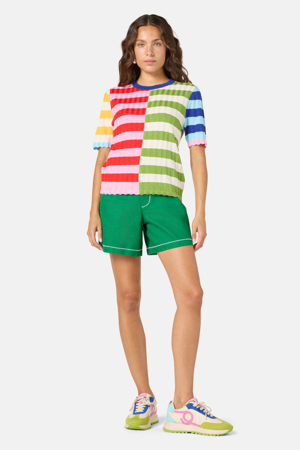 Gorman NZ - Stripe Pop Knit Top - multi