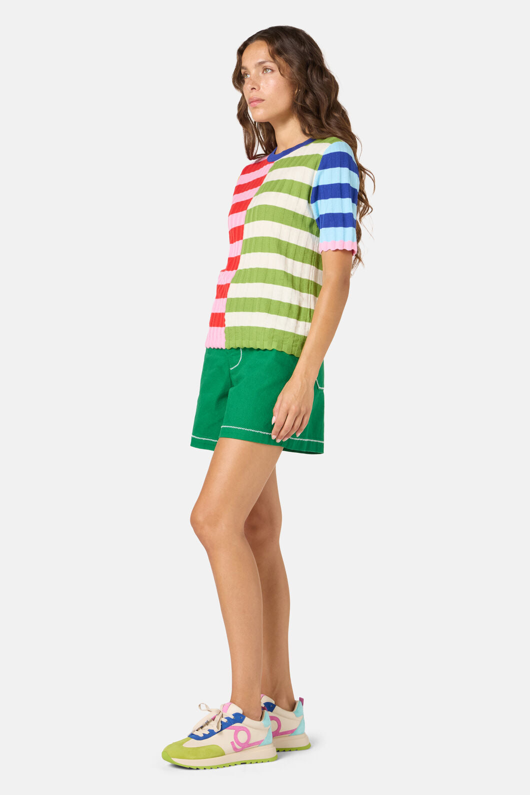 Gorman NZ - Stripe Pop Knit Top - multi