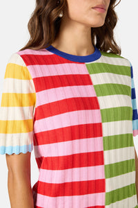 Gorman NZ - Stripe Pop Knit Top - multi