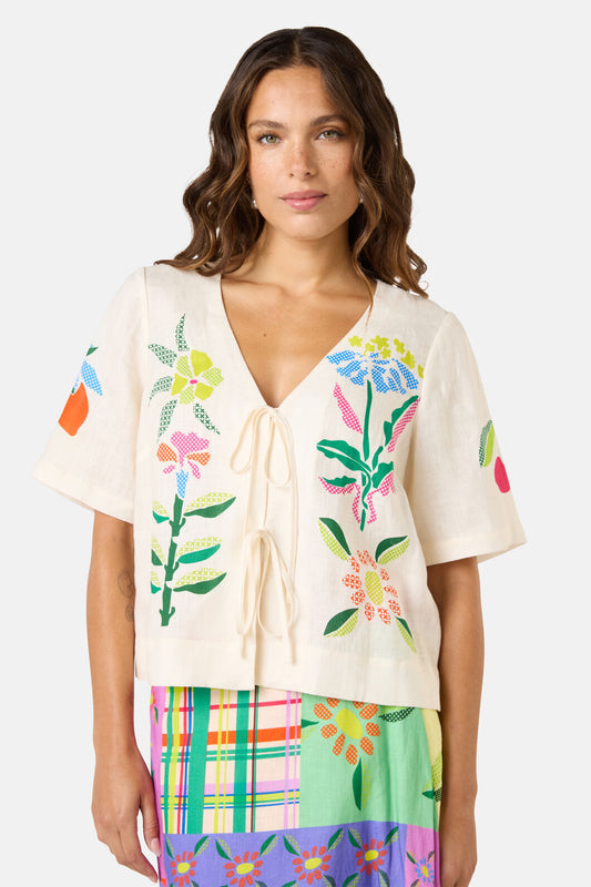 Gorman NZ - Stencil Garden Print Shirt - print