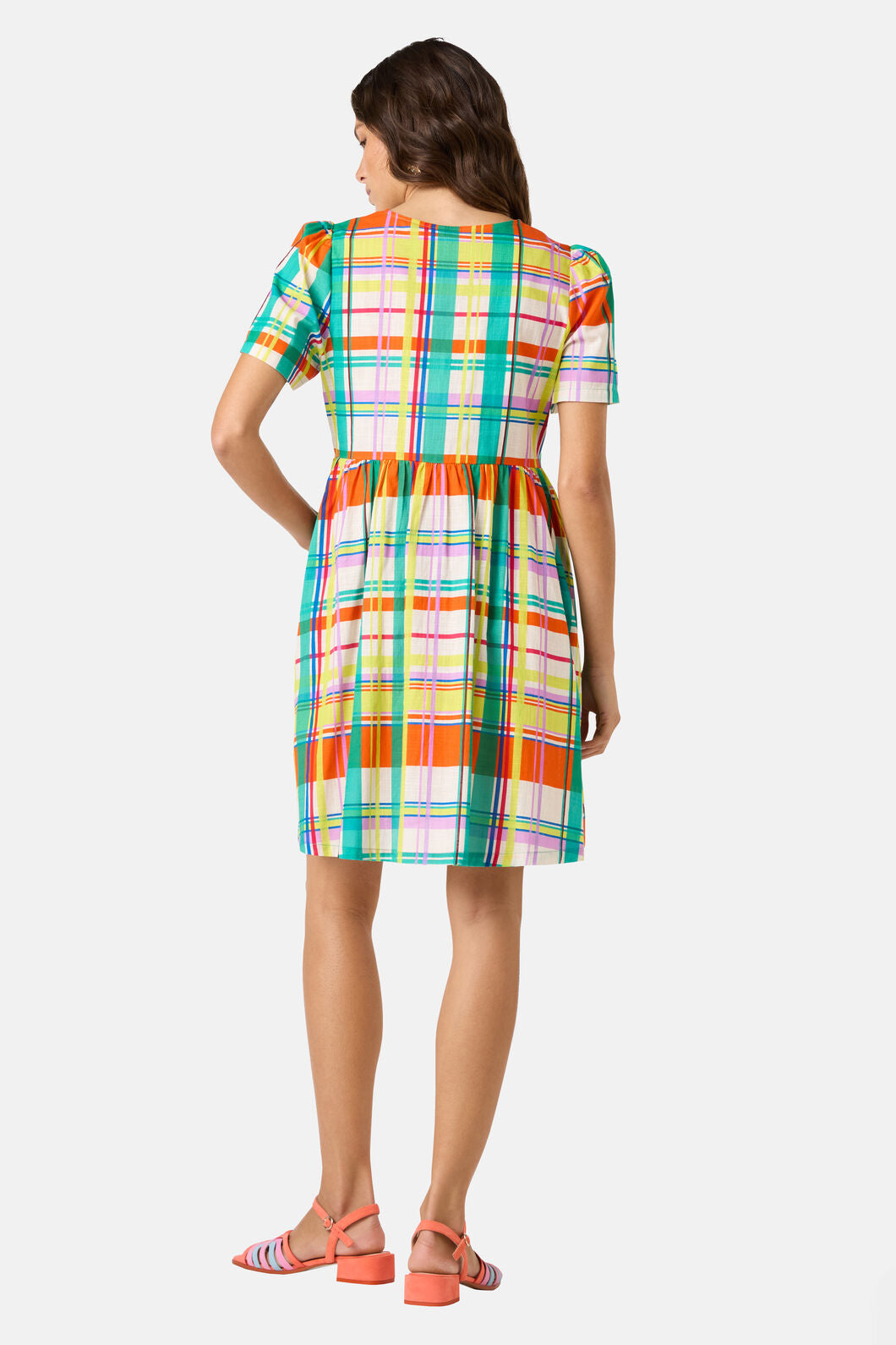 Gorman NZ - Geo Pop Check Smock Dress - print