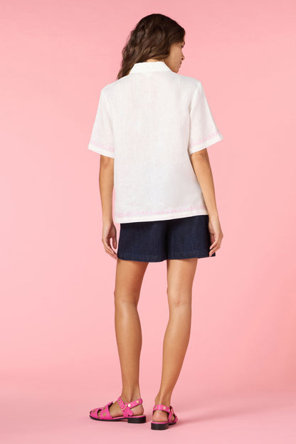 Gone Fishing Embroidered Shirt