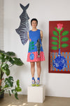 Gorman NZ - Gone Fishing Print Shift Dress - blue